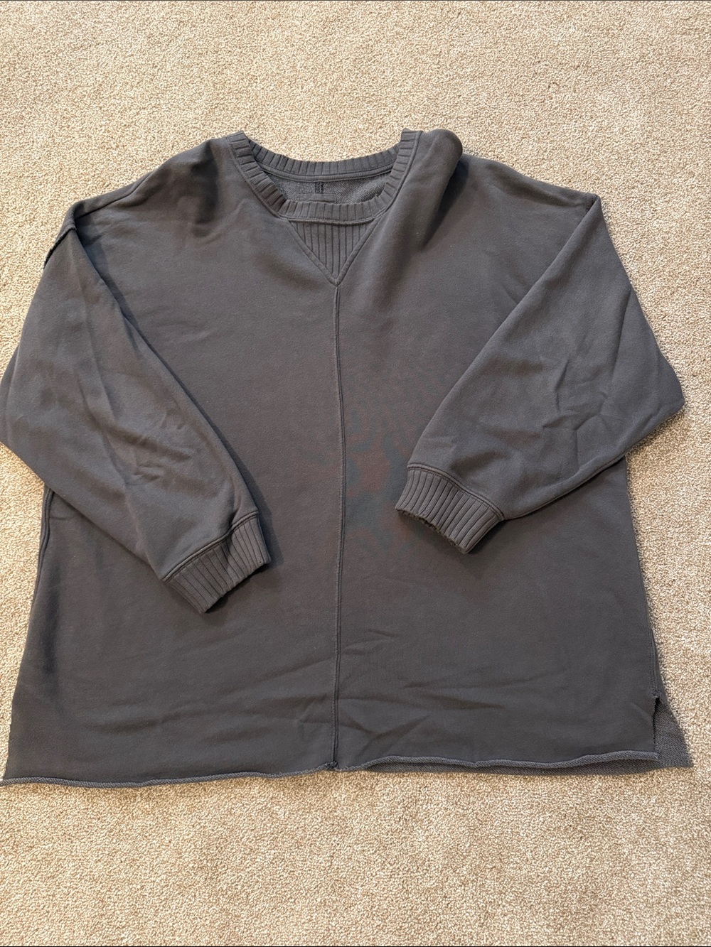 Aerie charcoal gray oversized sweatshirt, size medium
